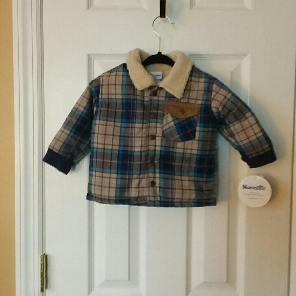 Nannette Kids Boys Plaid Jacket